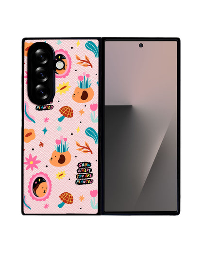 Android Flip / Fold Leather Grip - Grow and Bloom