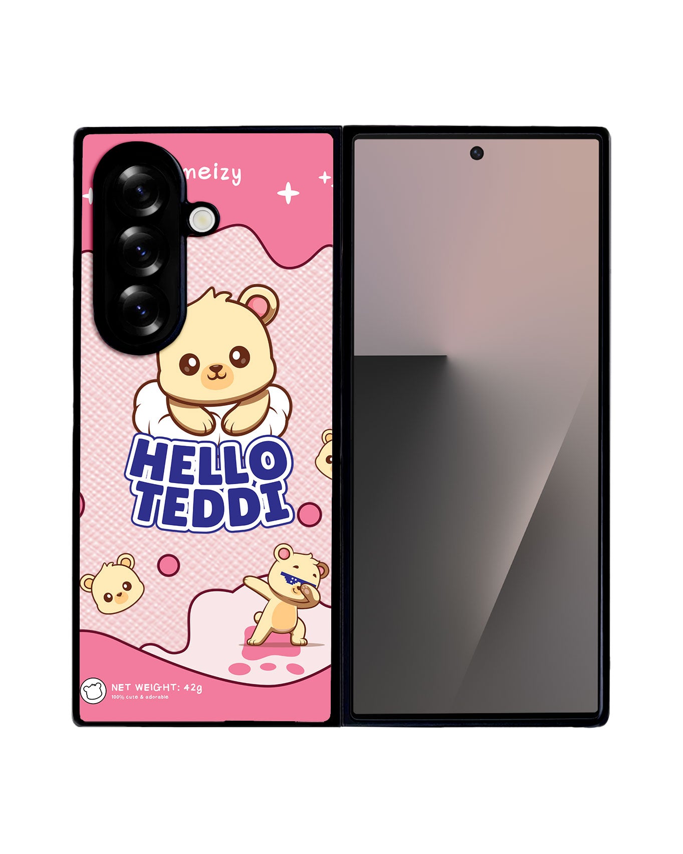 Android Flip / Fold Leather Grip - Hello Teddy 2.0
