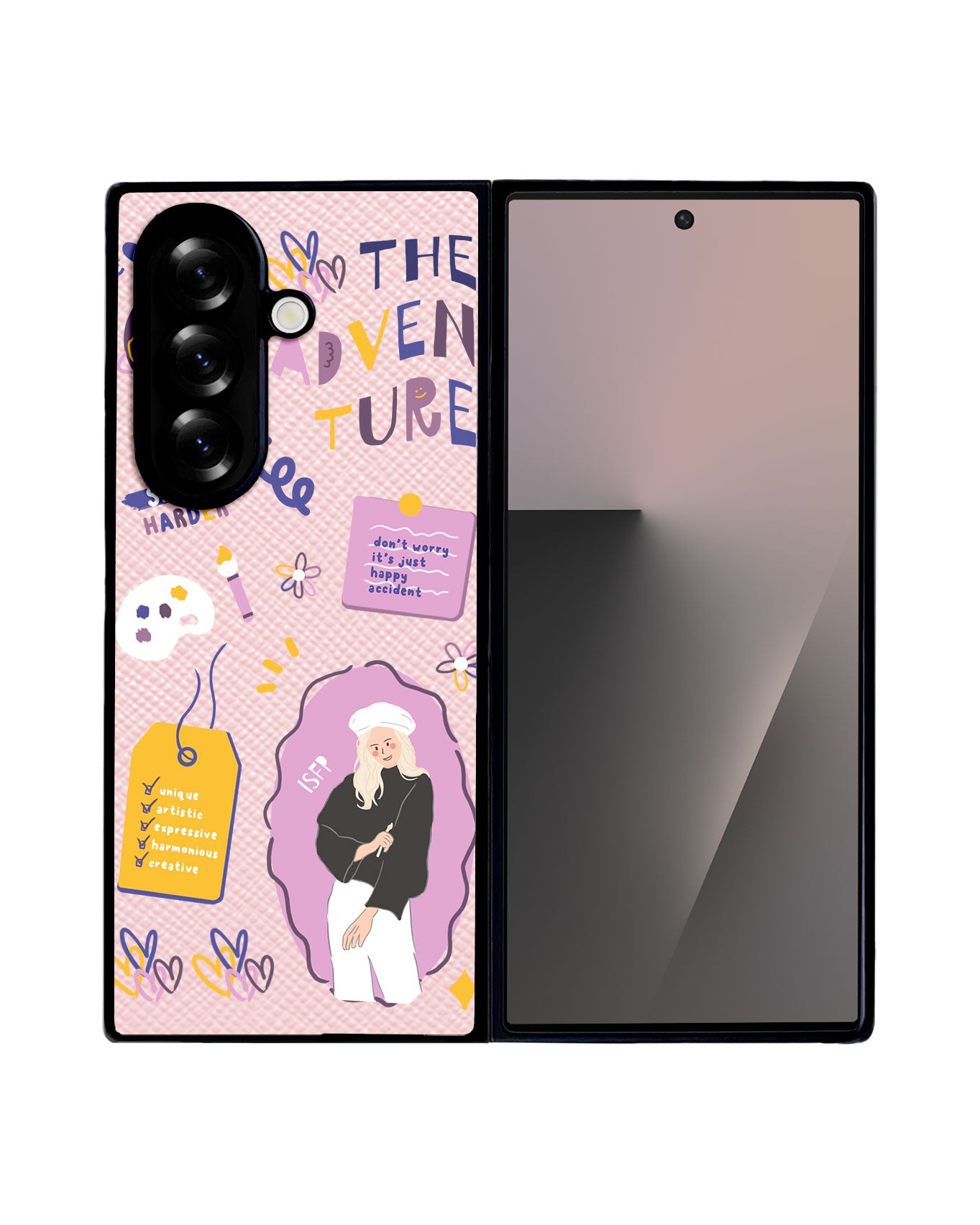 Android Flip / Fold Leather Grip - ISFP