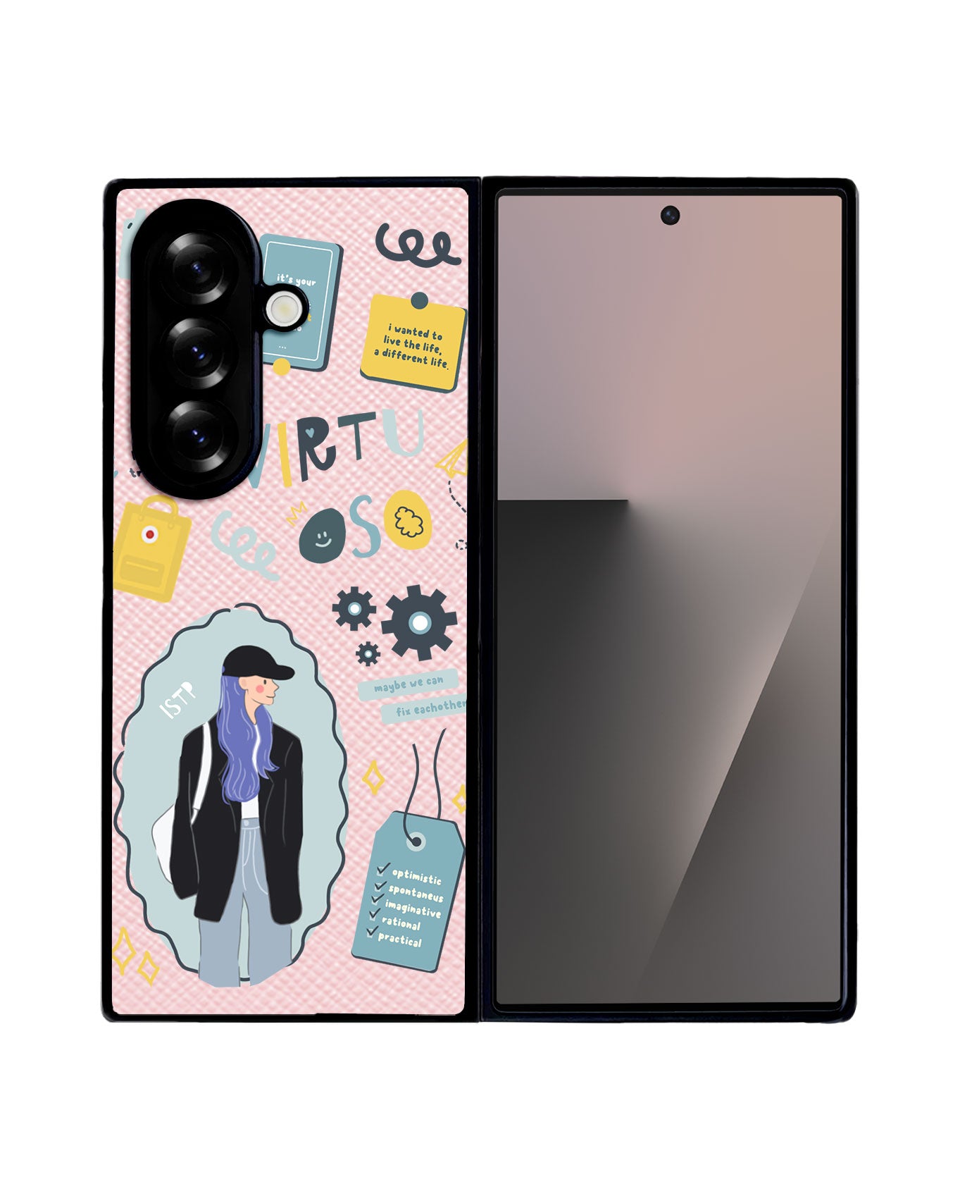 Android Flip / Fold Leather Grip - ISTP