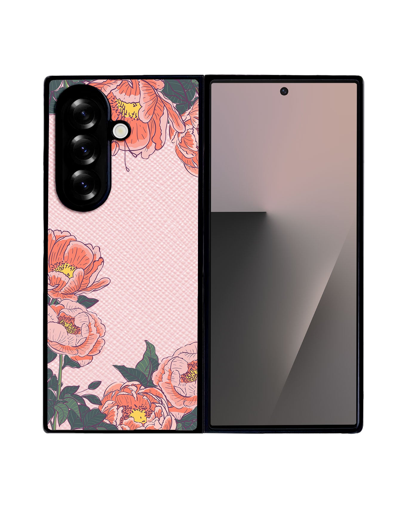 Android Flip / Fold Leather Grip - Carnation 2.0