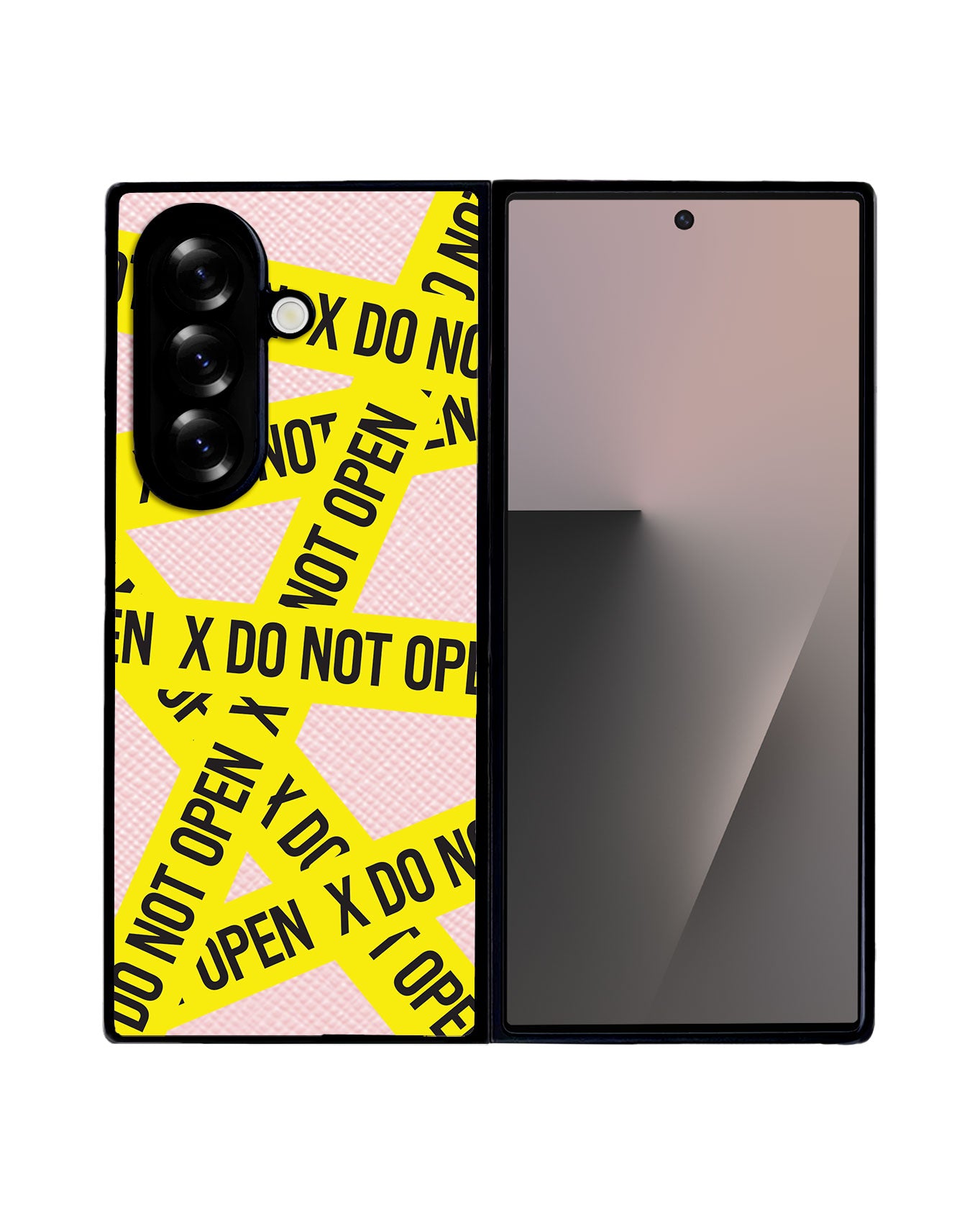 Android Flip / Fold Leather Grip - Do Not Open 2.0