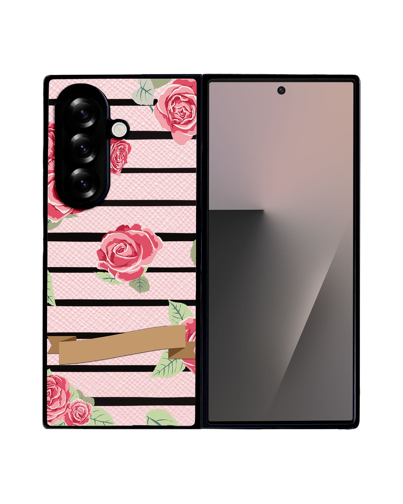 Android Flip / Fold Leather Grip - Rose
