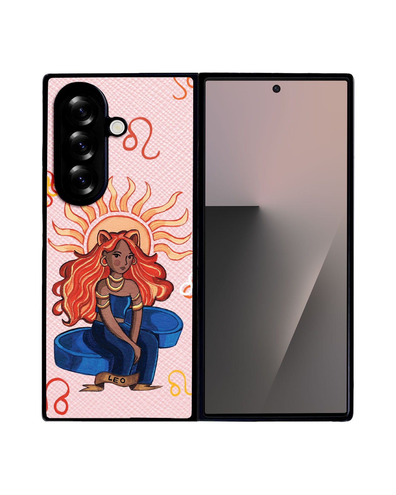 Android Flip / Fold Leather Grip - Leo