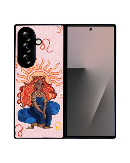 Android Flip / Fold Leather Grip - Leo