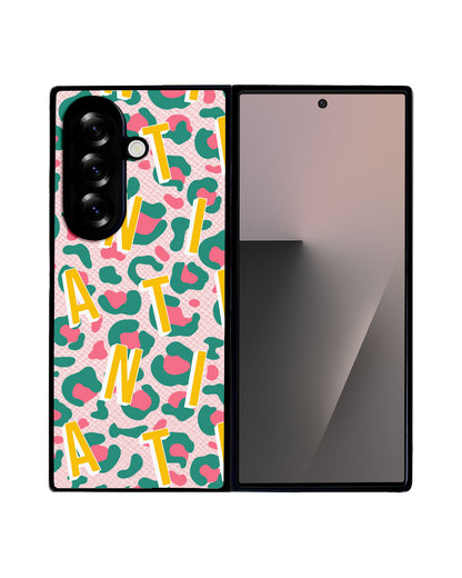 Android Flip / Fold Leather Grip - CUSTOM MONOGRAM 3.0 Leopard Monogram 4.0