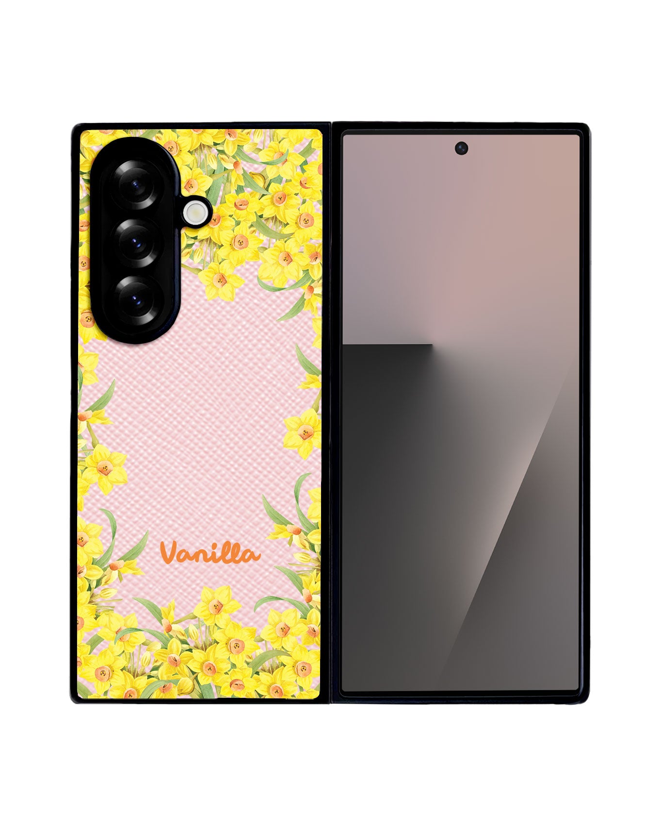 Android Flip / Fold Leather Grip - March Daffodils