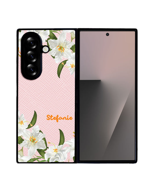 Android Flip / Fold Leather Grip - May Lily of The Valley