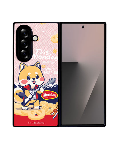 Android Flip / Fold Leather Grip - Monday