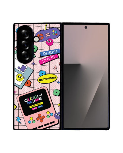 Android Flip / Fold Leather Grip - NCT Glitch Mode