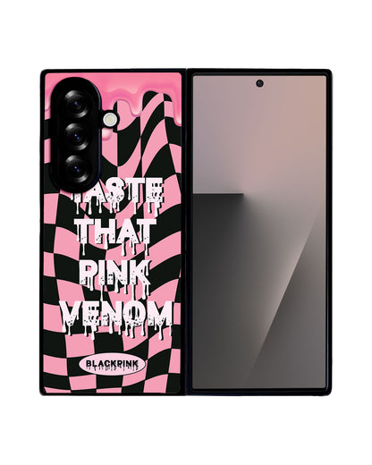 Android Flip / Fold Leather Grip - Blackpink Pink Venom