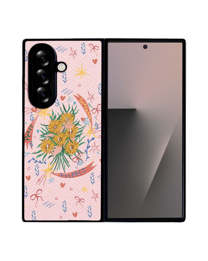 Android Flip / Fold Leather Grip - Peace