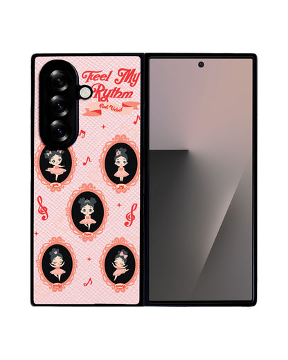 Android Flip / Fold Leather Grip - Red Velvet Feel My Rythm