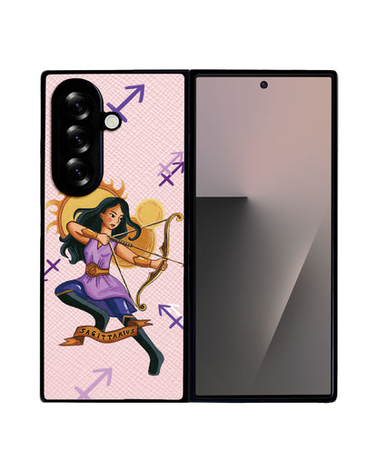 Android Flip / Fold Leather Grip - Sagitarius