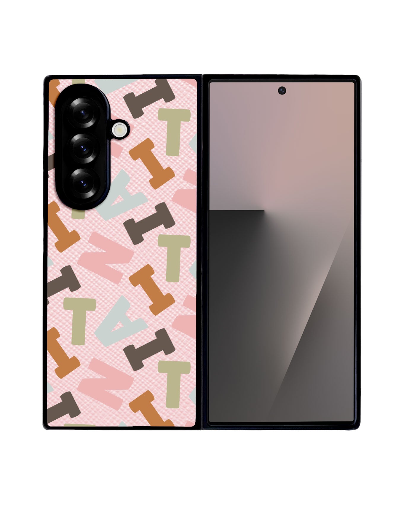Android Flip / Fold Leather Grip - Scattered Monogram 4.0