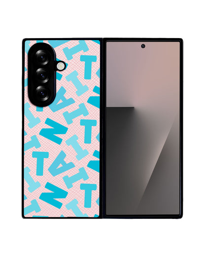 Android Flip / Fold Leather Grip - Scattered Monogram 5.0