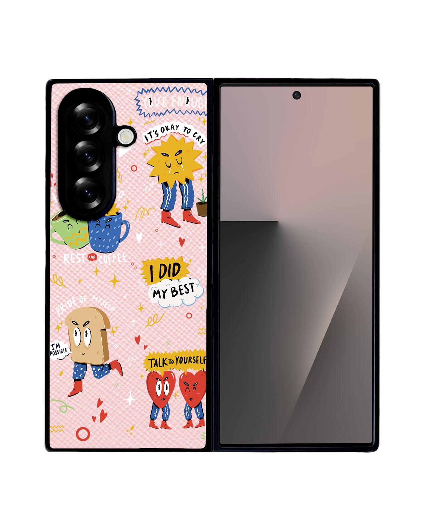 Android Flip / Fold Leather Grip - Selfless Love 3.0