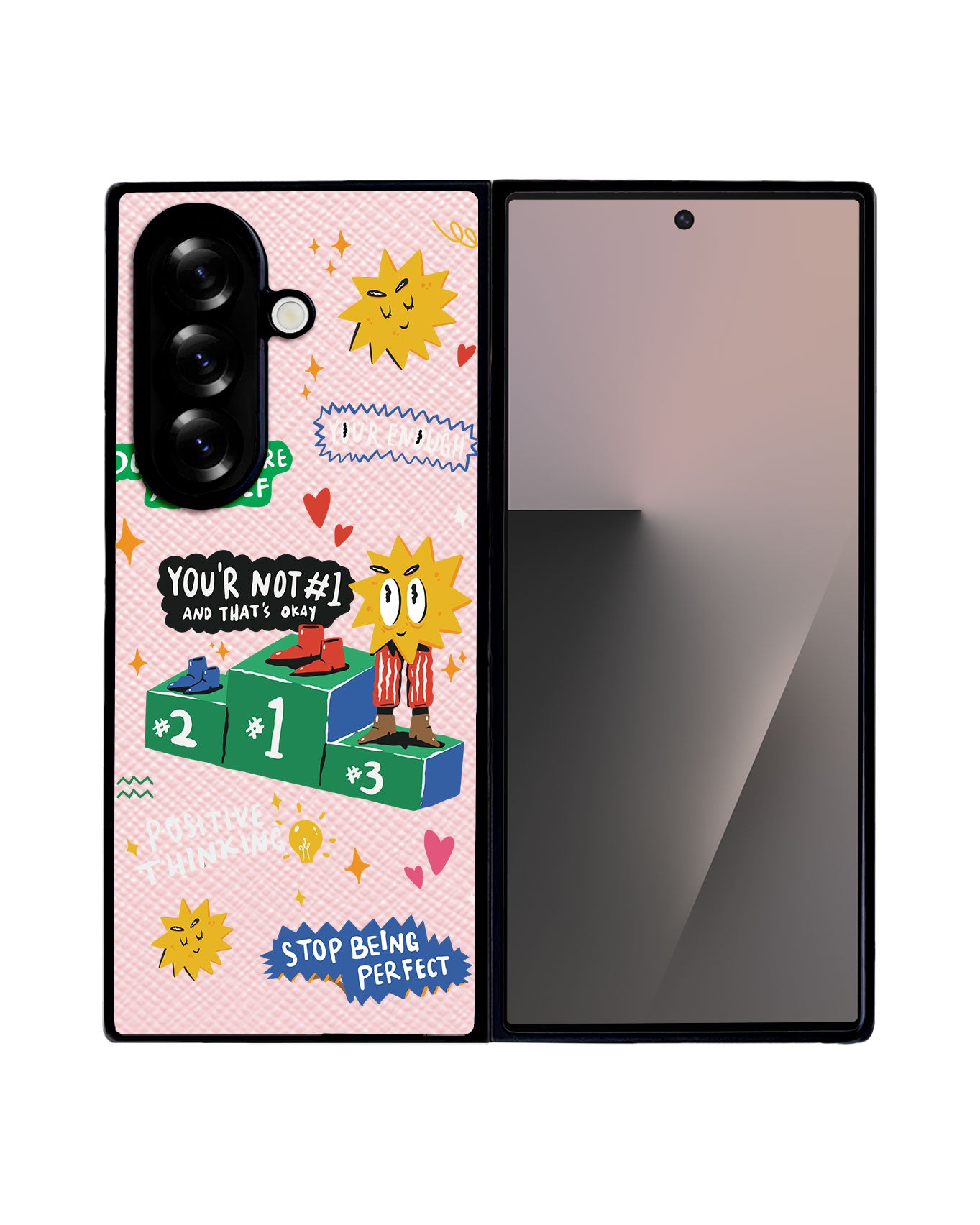 Android Flip / Fold Leather Grip - Selfless Love 4.0