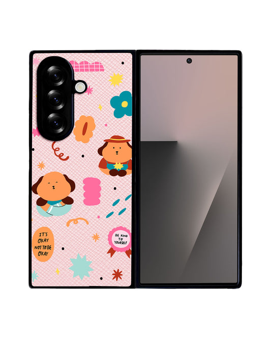 Android Flip / Fold Leather Grip - Selflove Garden