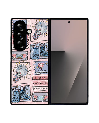 Android Flip / Fold Leather Grip - Shine