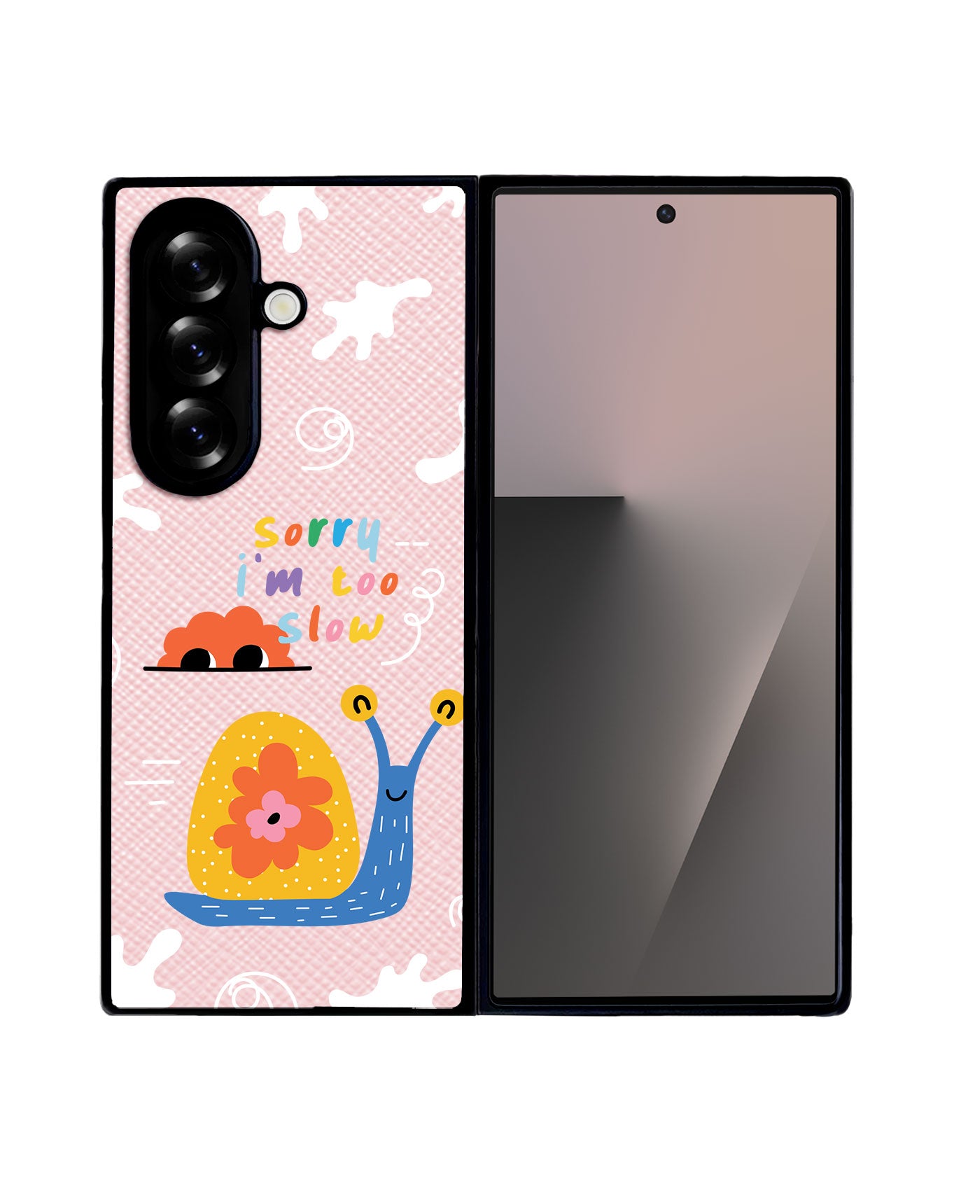 Android Flip / Fold Leather Grip - Sorry Being Slow