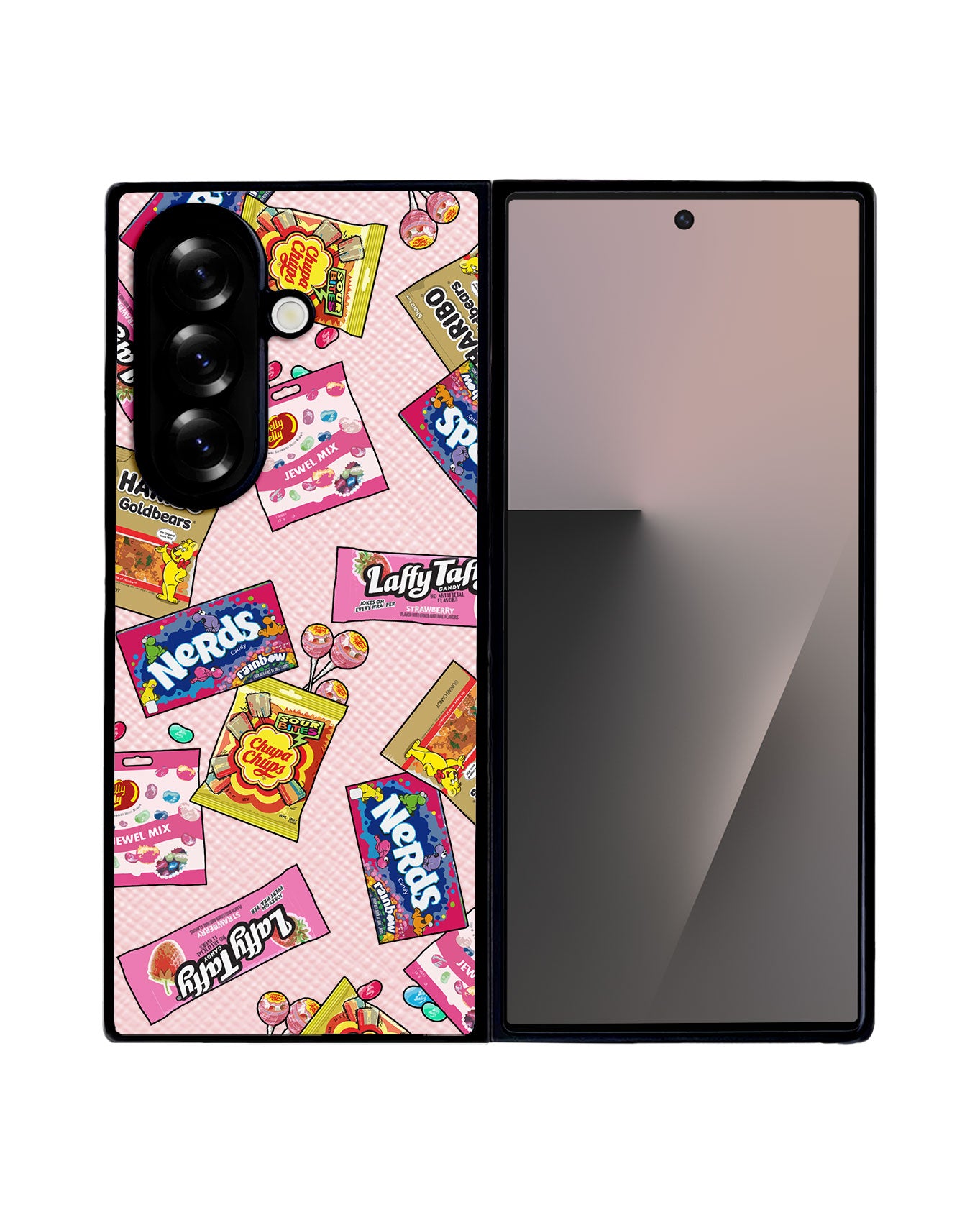 Android Flip / Fold Leather Grip - Sweets and Gummies