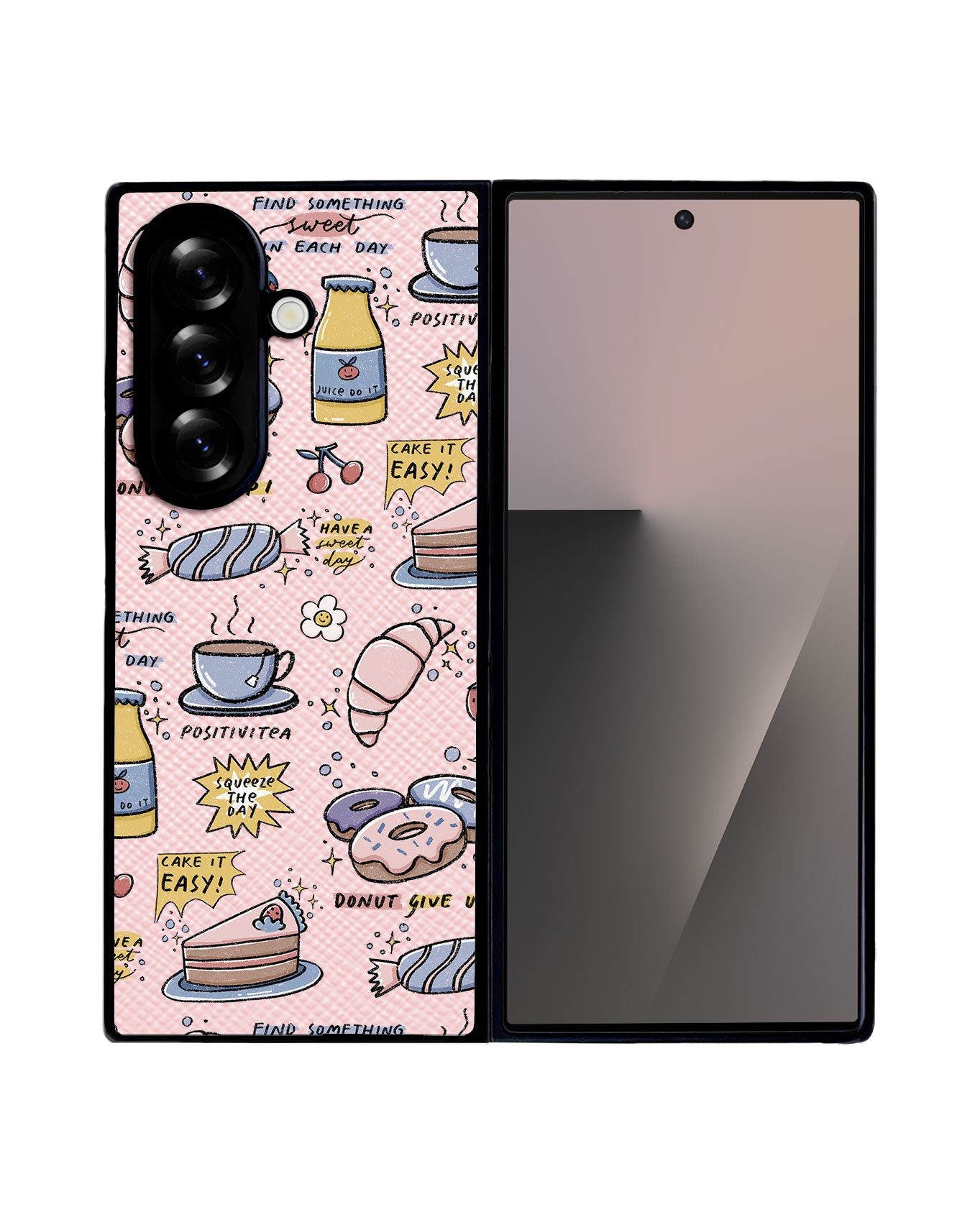 Android Flip / Fold Leather Grip - Sweets