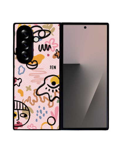 Android Flip / Fold Leather Grip - Abstract 3.0