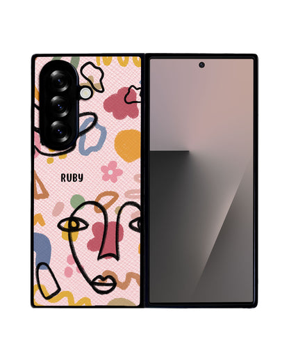 Android Flip / Fold Leather Grip - Abstract 4.0