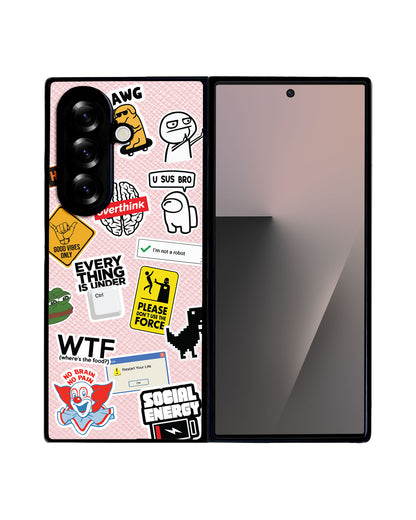 Android Flip / Fold Leather Grip - Brand Parody 2.0