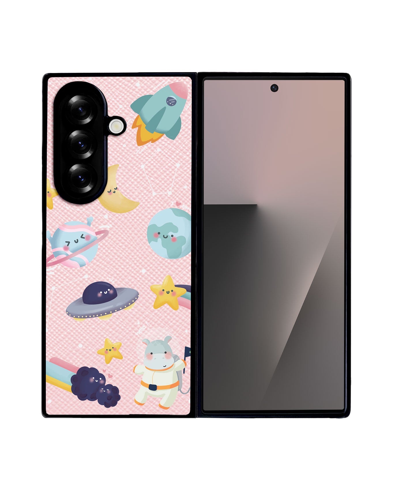 Android Flip / Fold Leather Grip - Galaxy (Artevefacts)