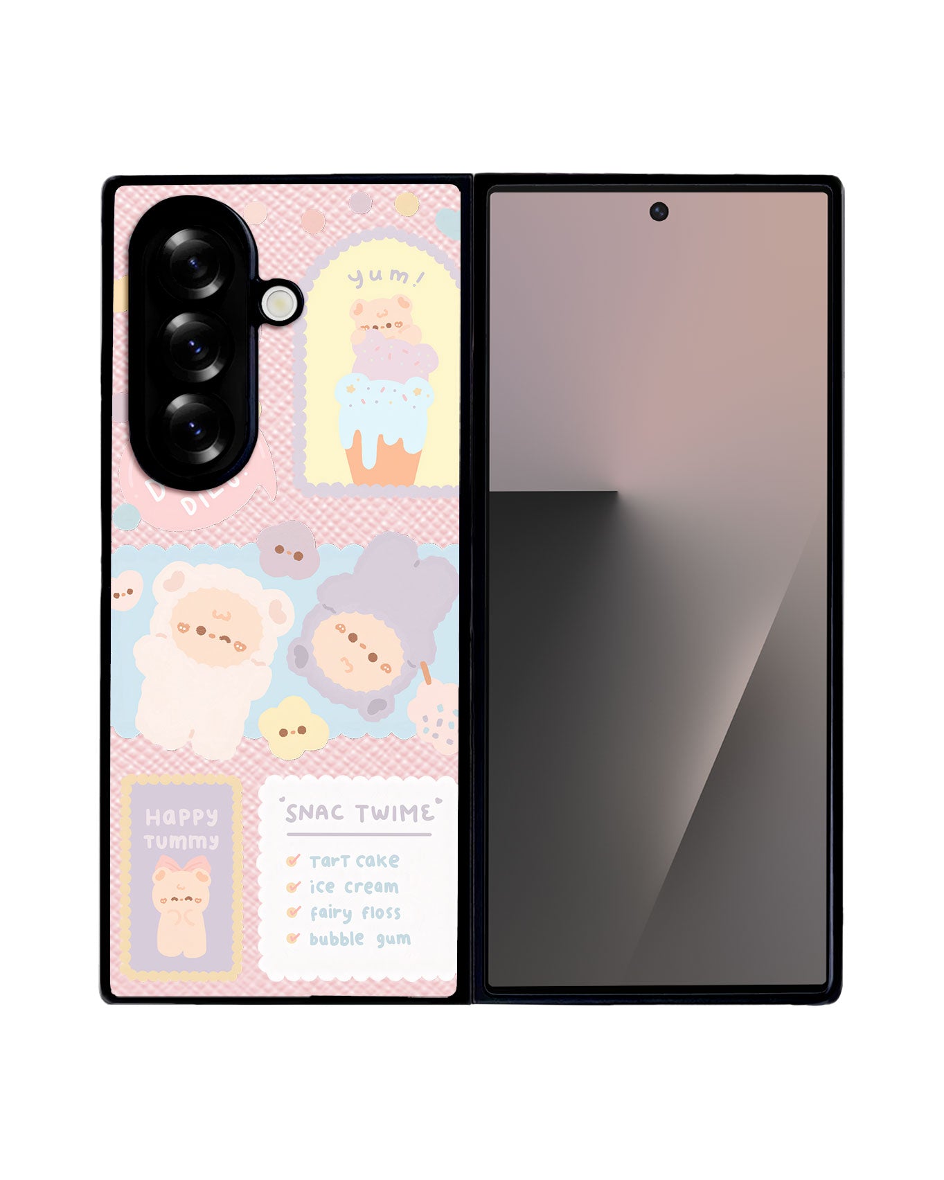 Android Flip / Fold Leather Grip - Sweets Heaven