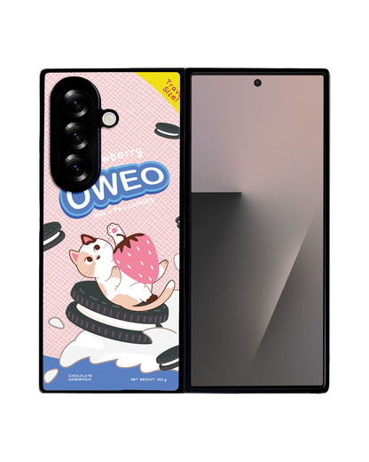 Android Flip / Fold Leather Grip - Oweo Cat