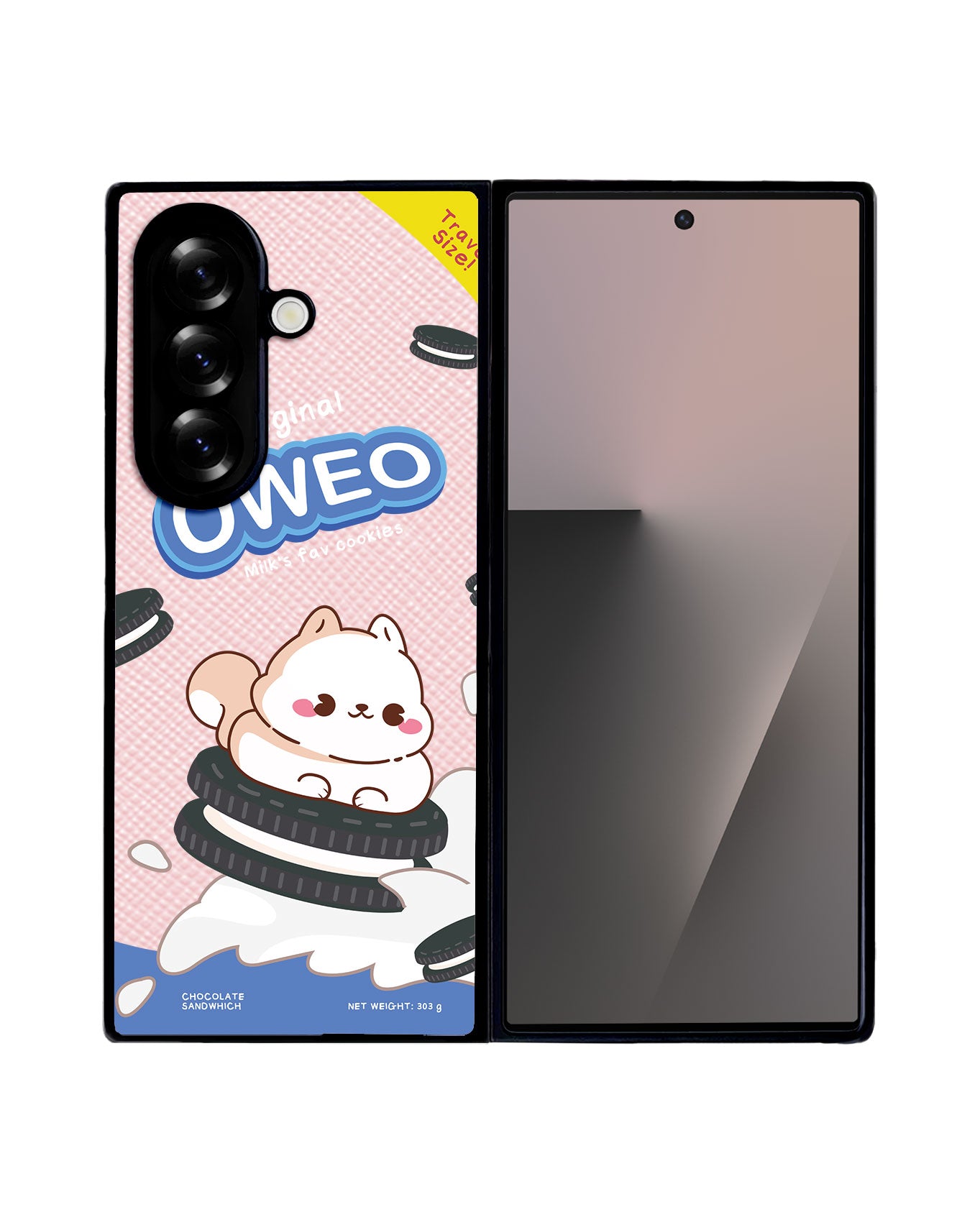 Android Flip / Fold Leather Grip - Oweo Dog