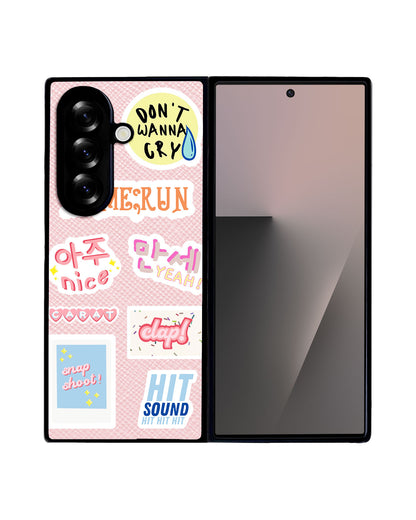 Android Flip / Fold Leather Grip - Seventeen Sticker Pack