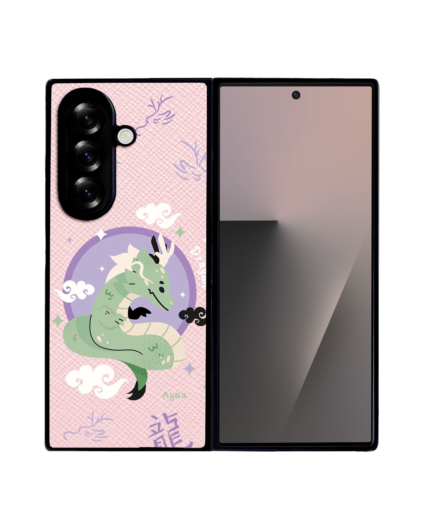 Android Flip / Fold Leather Grip - Dragon (Chinese Zodiac / Shio)