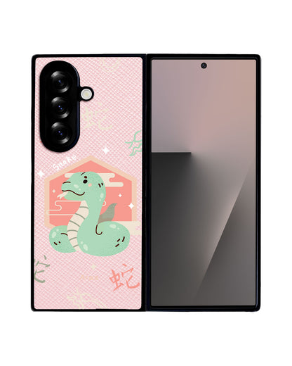 Android Flip / Fold Leather Grip - Snake (Chinese Zodiac / Shio)