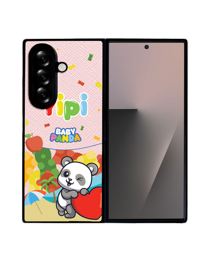 Android Flip / Fold Leather Grip - Yipi Baby Panda