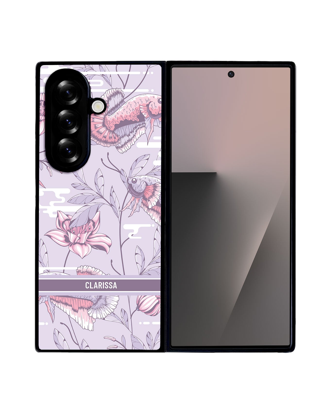 Android Flip / Fold Avant-Gloss Grip - Fish & Floral 1.0