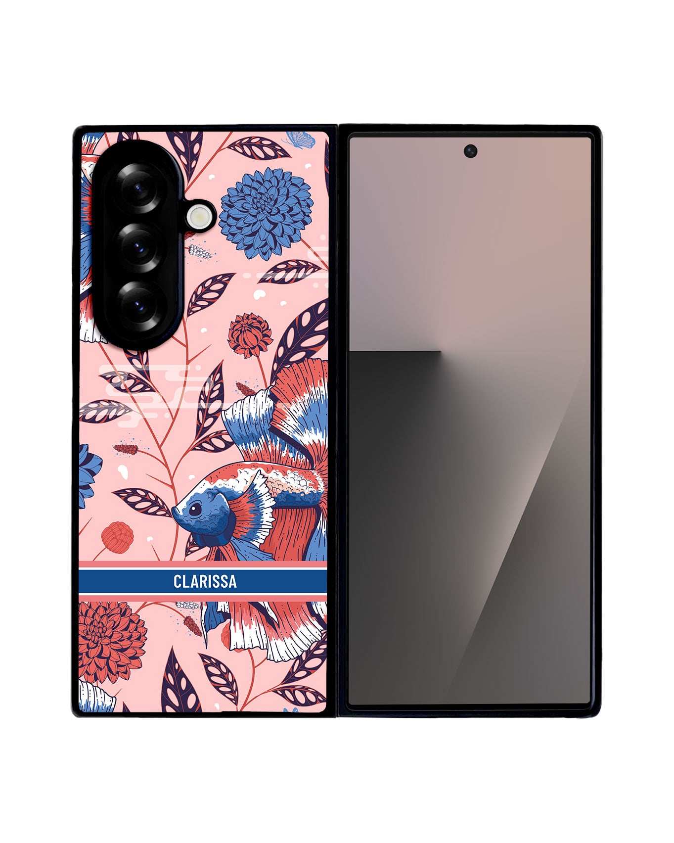 Android Flip / Fold Avant-Gloss Grip - Fish & Floral 2.0