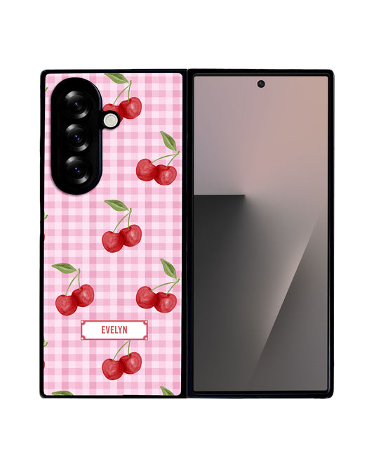 Android Flip / Fold Avant-Gloss Grip - Cherry Tartan