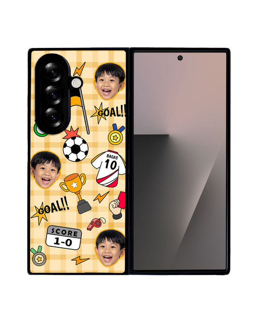 Android Flip / Fold Avant-Gloss Grip - Face grid Soccer