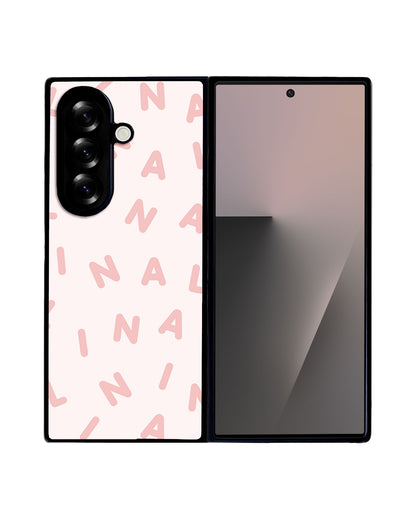 Android Flip / Fold Avant-Gloss Grip - CUSTOM MONOGRAM 2.0 Rosewater