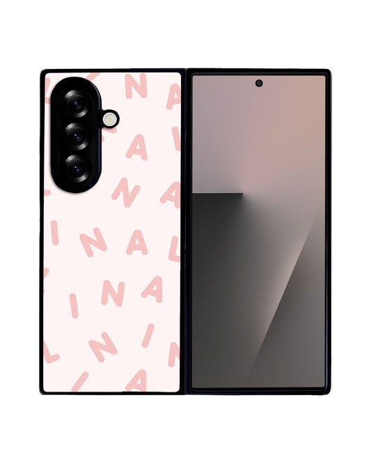 Android Flip / Fold Avant-Gloss Grip - CUSTOM MONOGRAM 2.0 Rosewater