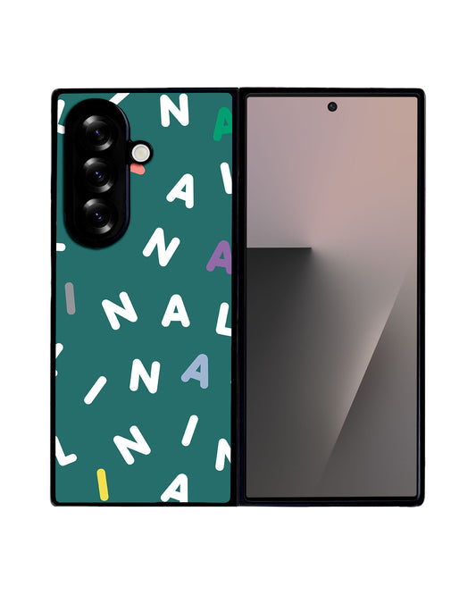 Android Flip / Fold Avant-Gloss Grip - CUSTOM MONOGRAM 2.0 White