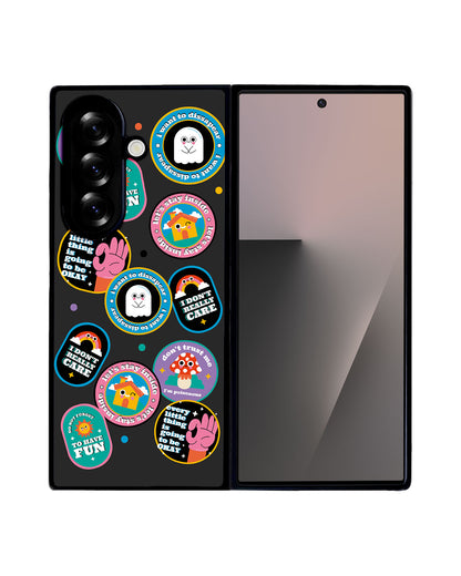 Android Flip / Fold Avant-Gloss Grip - Monster Sticker Pack