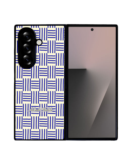 Android Flip / Fold Avant-Gloss Grip - Naval Checkered