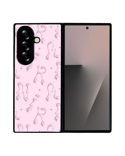 Android Flip / Fold Avant-Gloss Grip - Pink chrome monogram 2.0