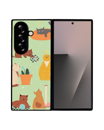 Android Flip / Fold Avant-Gloss Grip - Playful Cat
