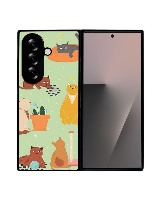 Android Flip / Fold Avant-Gloss Grip - Playful Cat
